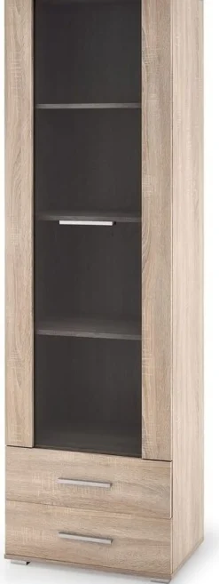 Abdel vitrinskåp - Sonoma ek