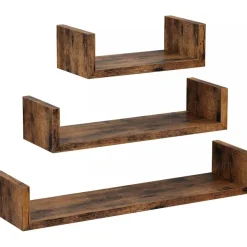 Abner vägghylla - Brun