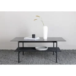 Adel soffbord 120 cm - Svart marmor