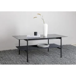 Adel soffbord 120 cm - Svart marmor