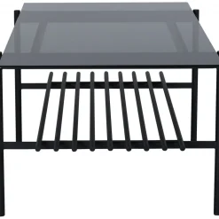 Adel soffbord 120 cm - Svart/glas