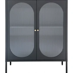 Adelaide vitrinskåp 90x110 cm - Svart