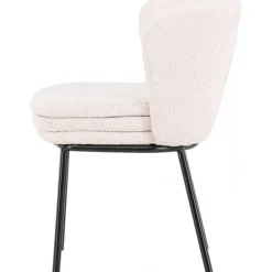 Agnes matstol - Vit boucle