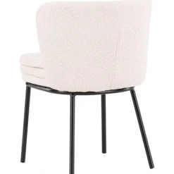 Agnes matstol - Vit boucle