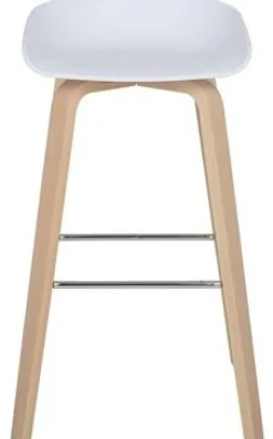 Akita barstol - Vit/ek