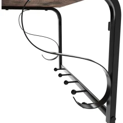 Aksel hatthylla - Brun/svart