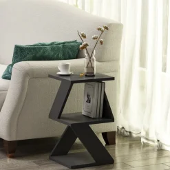 Albeni sidobord 30 x 30 cm - Antracit