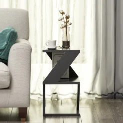 Albeni sidobord 30 x 30 cm - Antracit