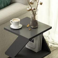 Albeni sidobord 30 x 30 cm - Antracit