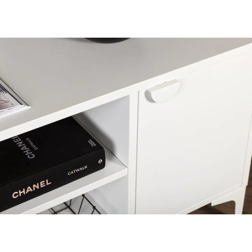 Alexander TV-bänk - Vit