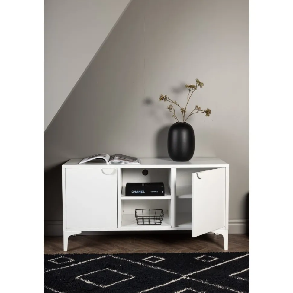 Alexander TV-bänk - Vit