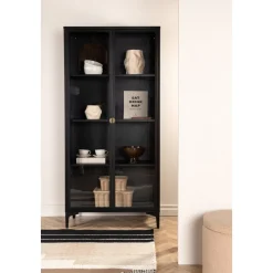 Alexander vitrinskåp - Svart