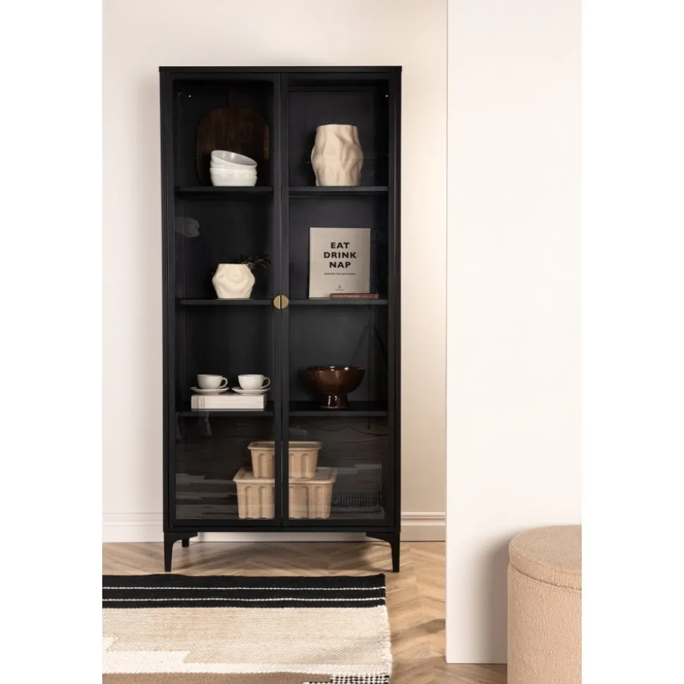 Alexander vitrinskåp - Svart