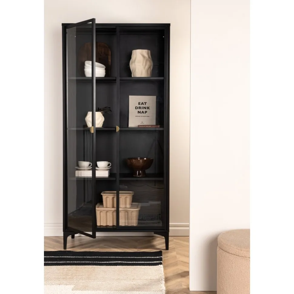 Alexander vitrinskåp - Svart