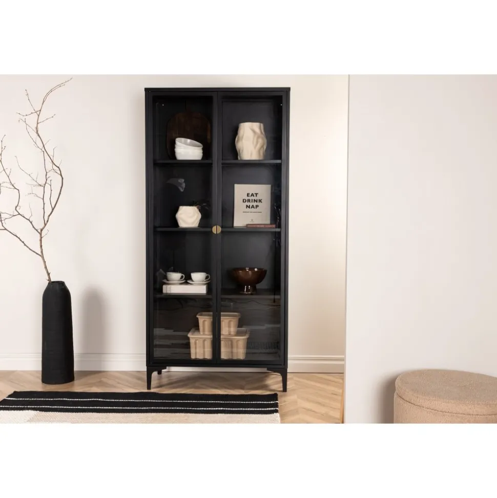 Alexander vitrinskåp - Svart