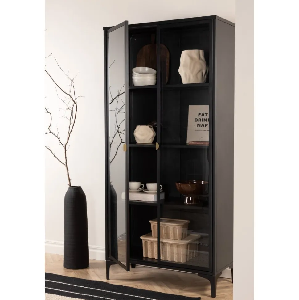 Alexander vitrinskåp - Svart