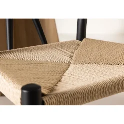 Alfons matstol - Beige/svart