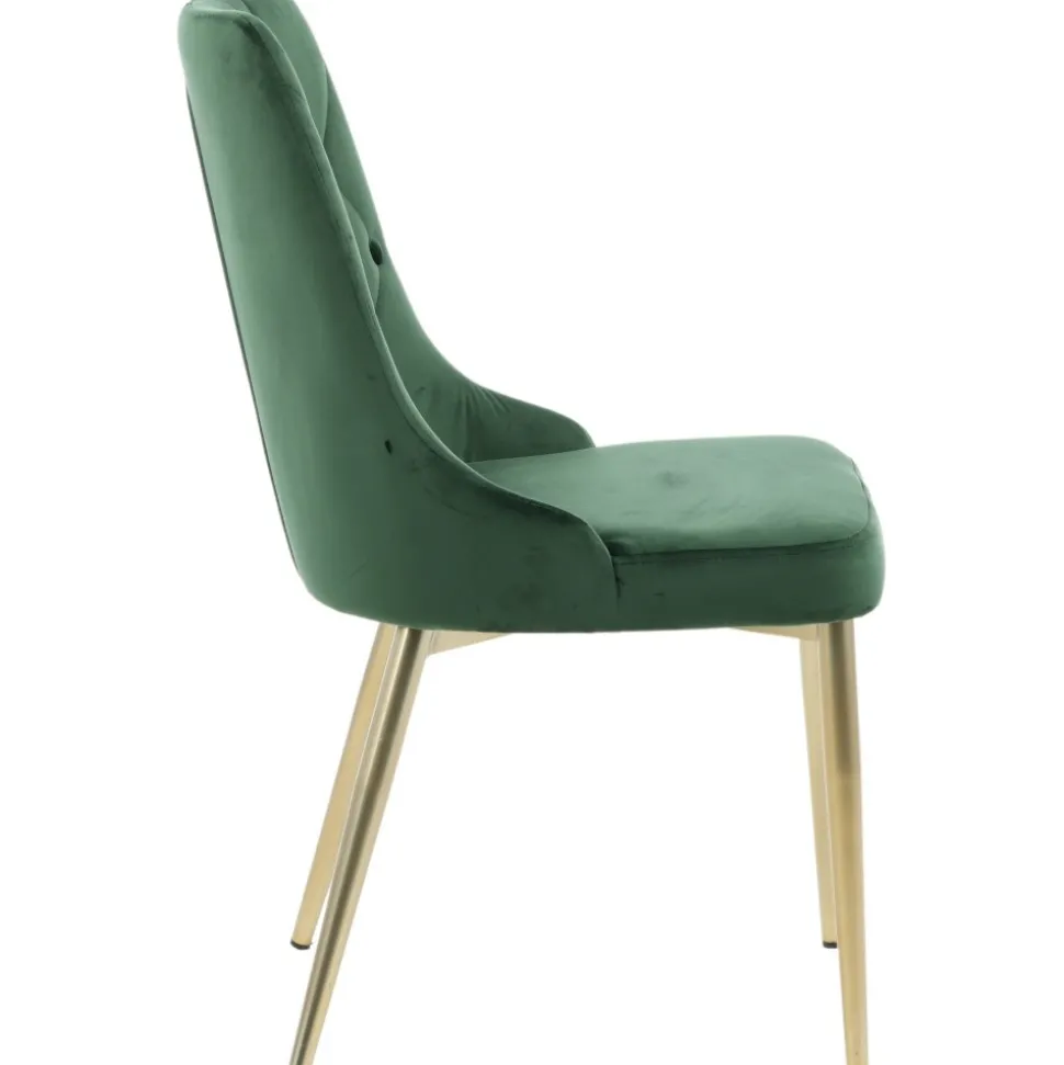 Alice Deluxe matstol - Grön/mässing