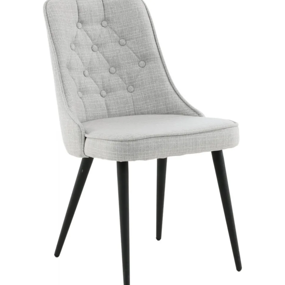 Alice Deluxe matstol - Ljusgrå/svart