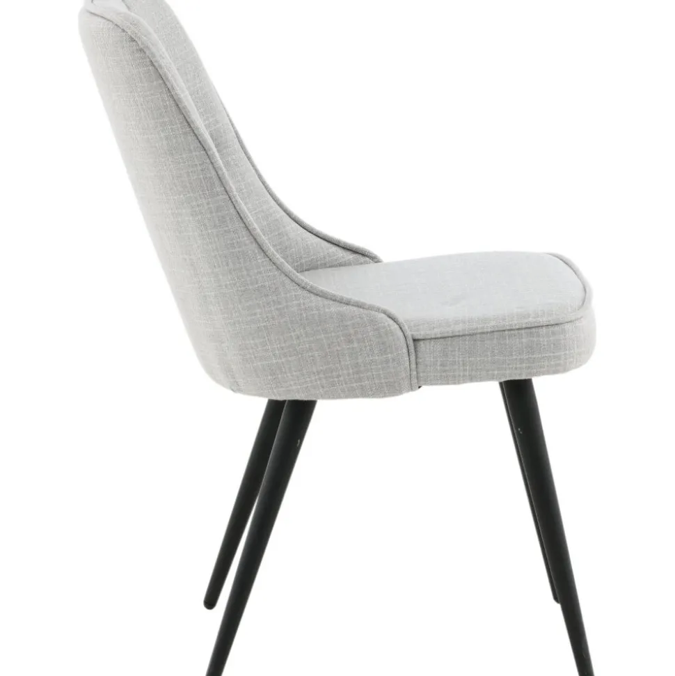 Alice Deluxe matstol - Ljusgrå/svart