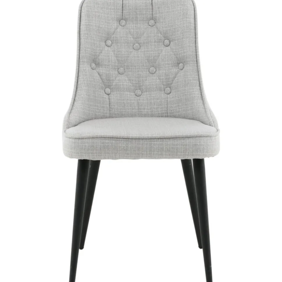 Alice Deluxe matstol - Ljusgrå/svart