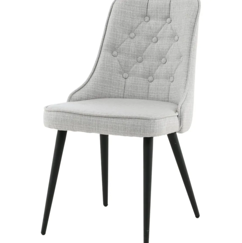 Alice Deluxe matstol - Ljusgrå/svart