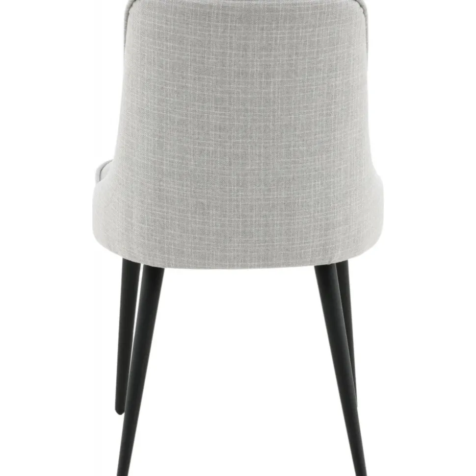 Alice Deluxe matstol - Ljusgrå/svart