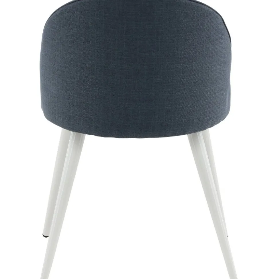 Alice matstol - Blå/vit