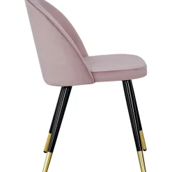 Alice matstol - Rosa/svart/mässing