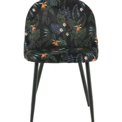 Alice matstol - Svart blomma