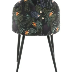 Alice matstol - Svart blomma
