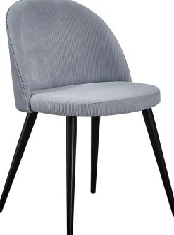 Alice matstol - Svart/ljusgrå manchester
