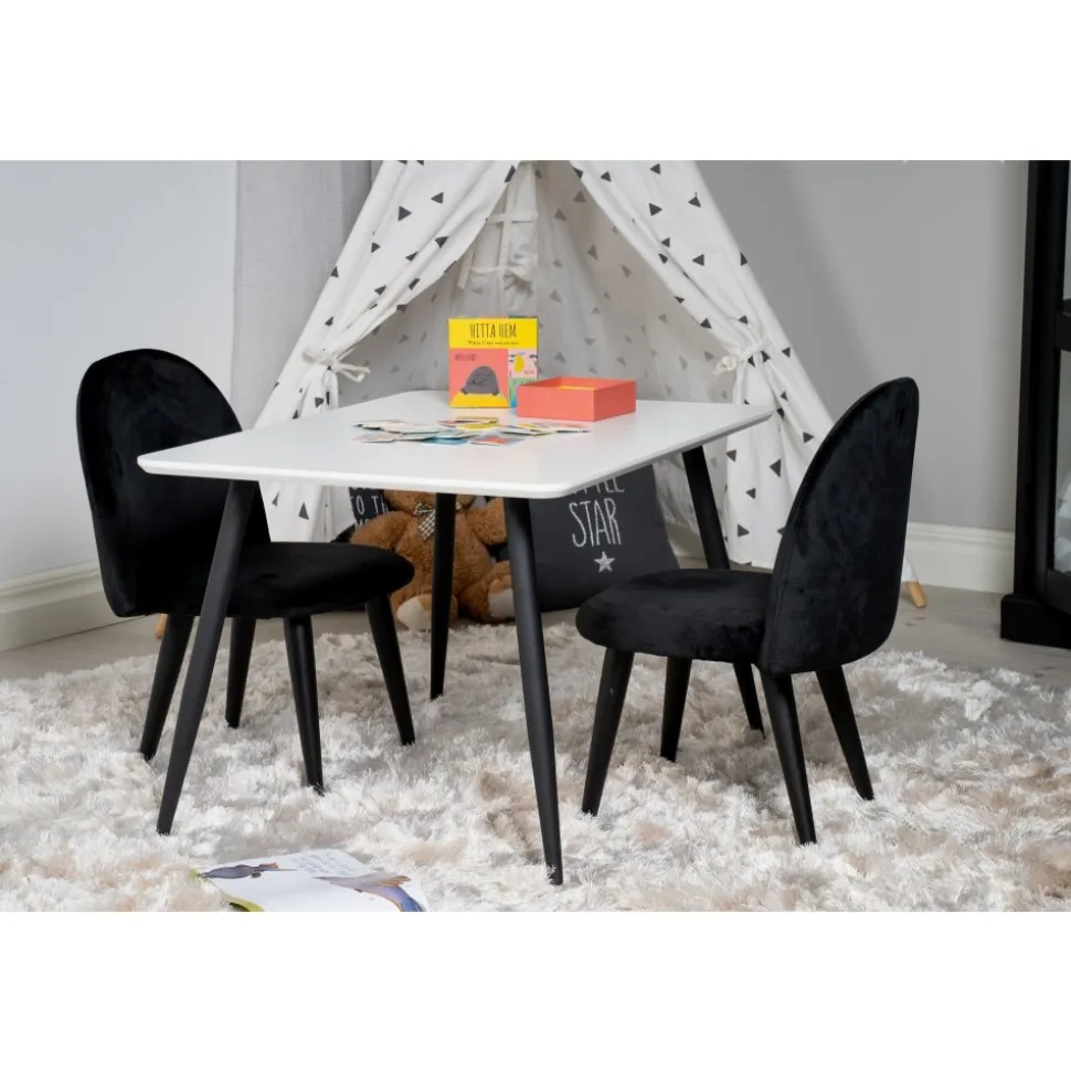 Alice matstol XXS - Svart sammet