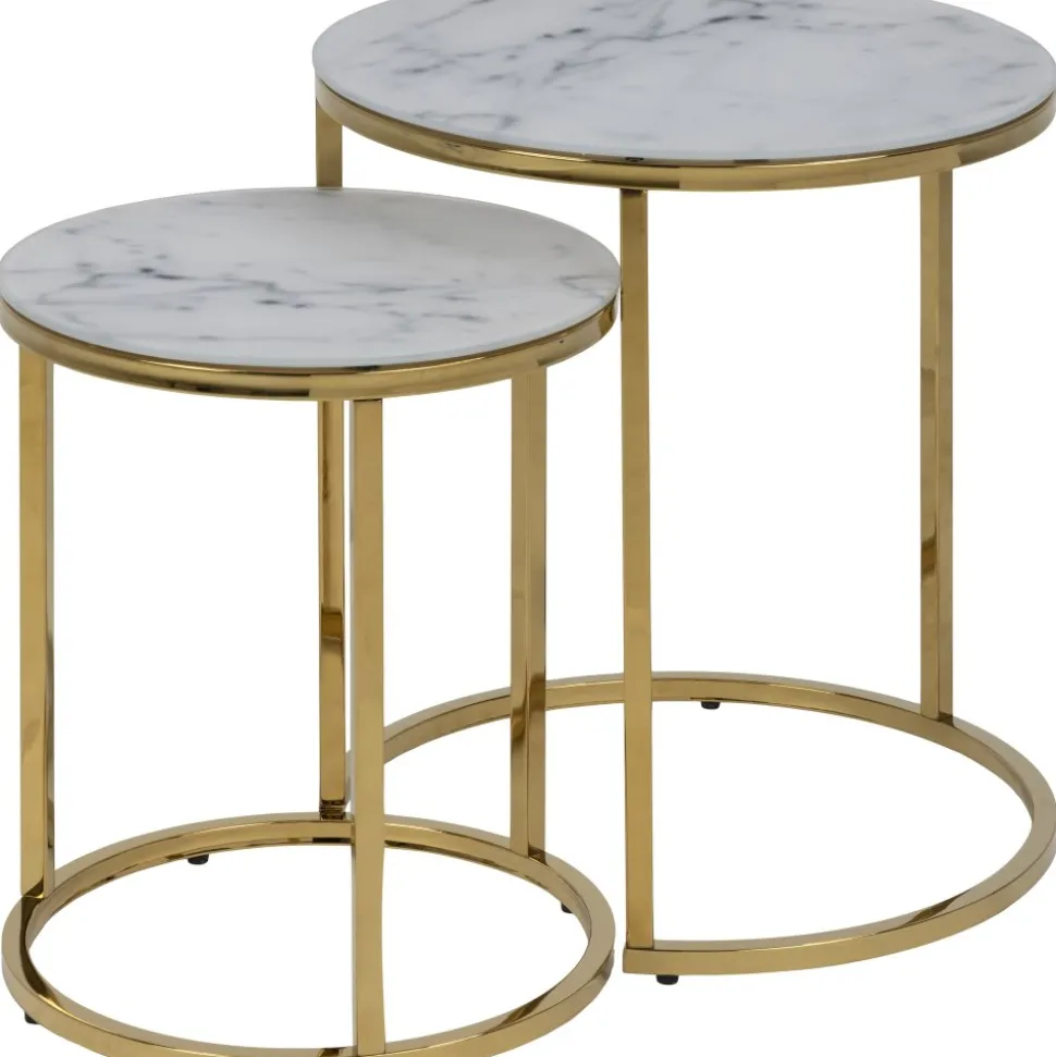 Alisma satsbord Ø35/45 cm - Vit