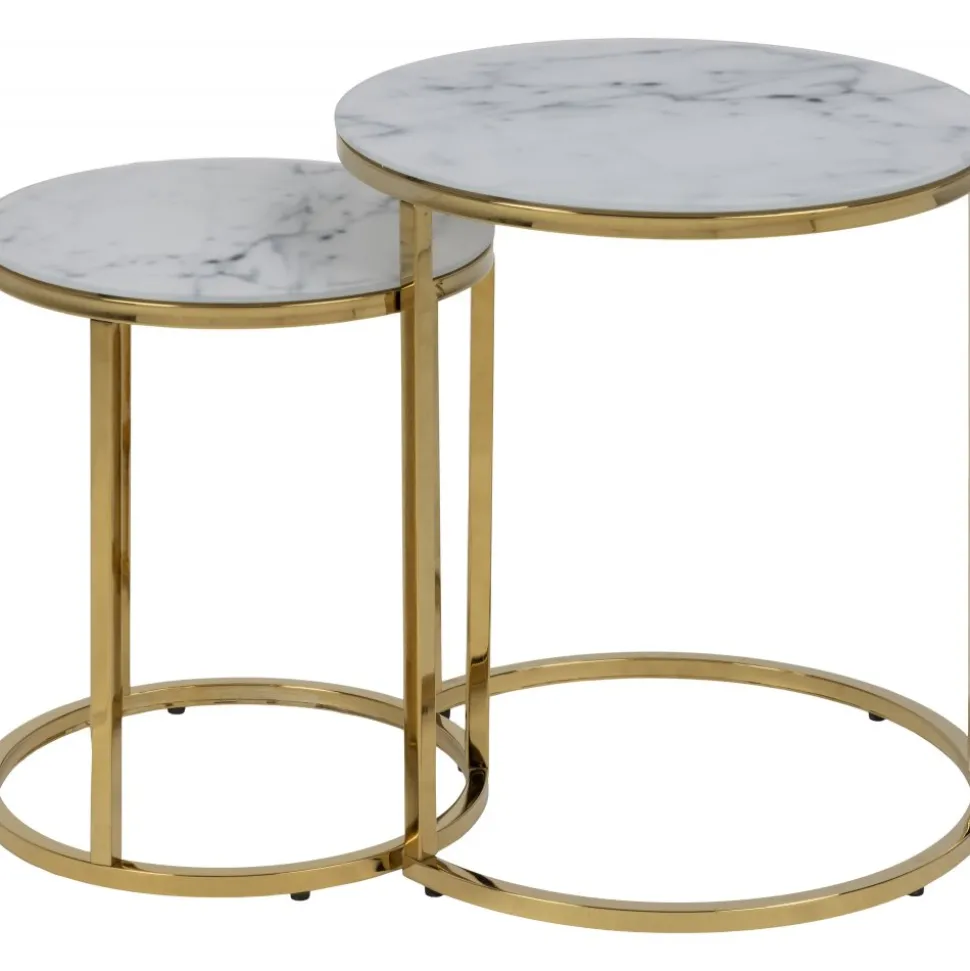 Alisma satsbord Ø35/45 cm - Vit