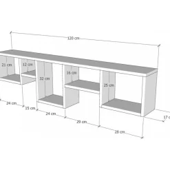 Amanos vägghylla - Vit