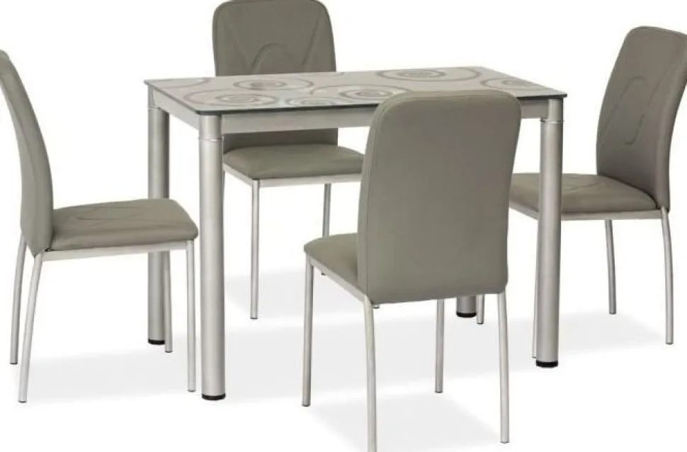 Anastasia 80 cm matbord - Grå