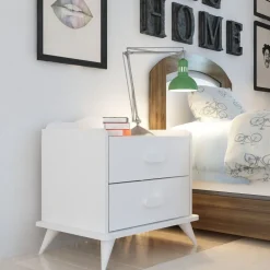 Andaz sängbord - Vit