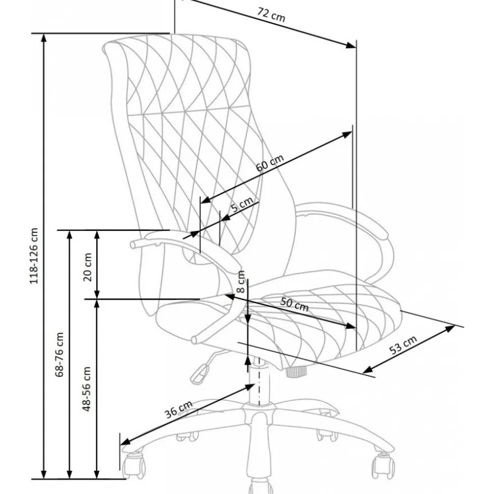 Angelia kontorsstol - Brun