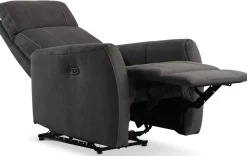 Anna elektrisk ställbar fåtölj i grå microfibertyg + Fläckborttagare för möbler