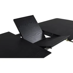 Ansmark matbord 180-220 cm - Svart