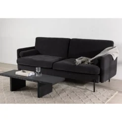 Antibes 2-sits soffa - Svart/Mörkgrå