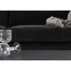 Antibes 2-sits soffa - Svart/Mörkgrå