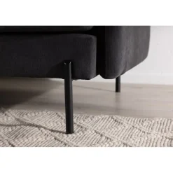 Antibes 2-sits soffa - Svart/Mörkgrå