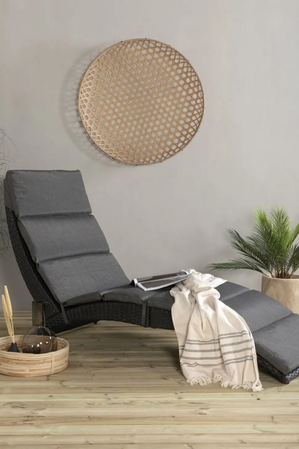 Archie solsäng - Svart