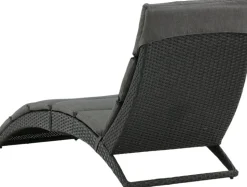 Archie solsäng - Svart + Textilskydd för utemöbler