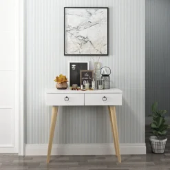 Arden avlastningsbord 72/100 x 35 cm - Vit