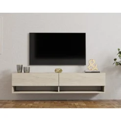 Arges TV-bänk - Travertin