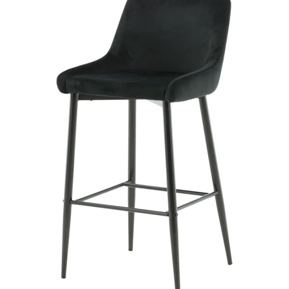 Argon barstol - Svart + Möbeltassar