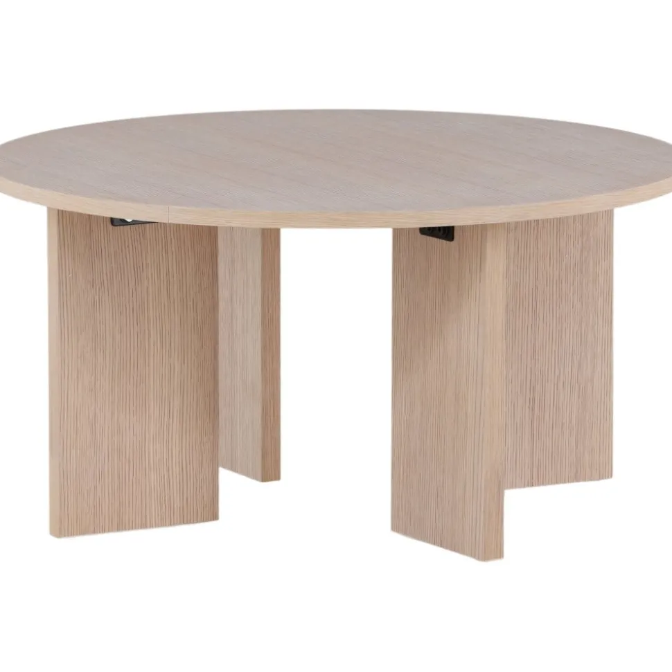 Askerön soffbord Ø80 cm - Whitewash